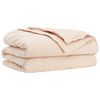 vidaXL Bettdecke 240 x 260 cm F&uuml;r alle Jahreszeiten Kapokfaser Beige