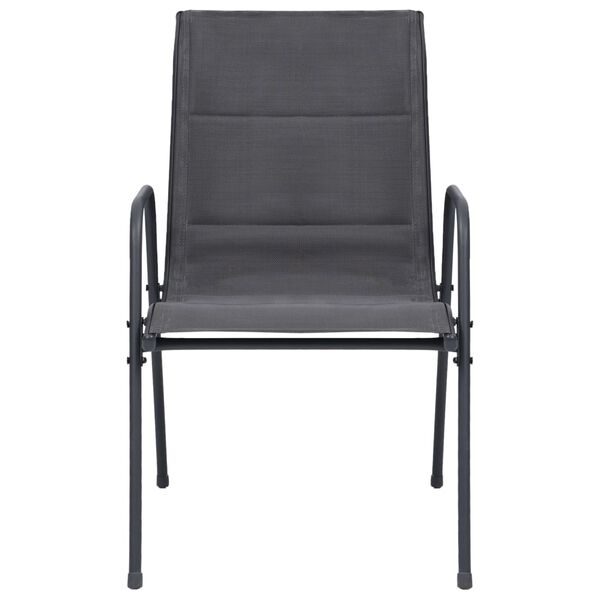 vidaXL 11-tlg. Garten-Essgruppe Stahl