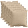vidaXL Kissenbezug 6 stk. HOUTEN Taupe 50 x 50 cm Cord