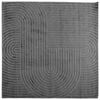 vidaXL Innen- und Au&szlig;enteppich PALMERAS Anthrazit 200 x 200 cm