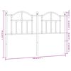 vidaXL Kopfteil Metall Schwarz 140 cm