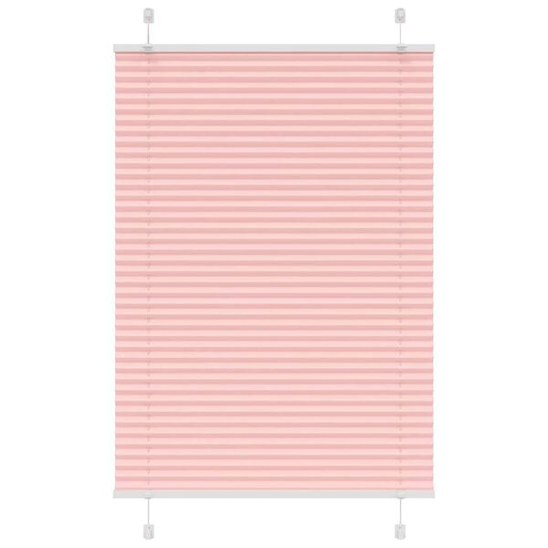 vidaXL Plissee Rosa 85x100 cm Stoffbreite 84,4 cm Polyester