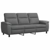 vidaXL Sofa Dunkelgrau 214 x 90 x 95 cm Stoff