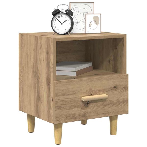 vidaXL Nachttisch 2 pcs Artisan-Eiche 40 x 35 x 47 cm Holzwerkstoff