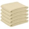 vidaXL Tischdecke 5 stk. Rechteckig Cremewei&szlig; 140 x 140 cm