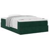 vidaXL Ottoman-Bett mit Matratze Dunkelgr&uuml;n 120x200 cm Samt