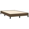 vidaXL Boxspringbett mit Matratze Dunkelbraun 120x190 cm Stoff