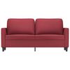 vidaXL 2-Sitzer-Sofa Weinrot 140 cm Kunstleder
