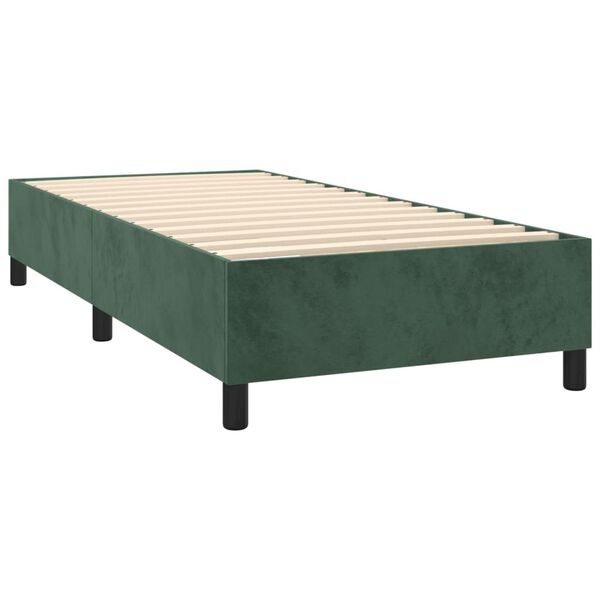 vidaXL Boxspringbettgestell Dunkelgrün 80x200 cm Samt