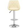 vidaXL Barhocker 2 Stk. Creme Kunstleder
