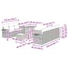 vidaXL Garten-Sofa-Set 10 pcs Beige Poly-Rattan
