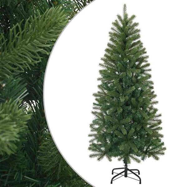 vidaXL K&uuml;nstlicher Weihnachtsbaum Gr&uuml;n 150 cm PVC, PE und Stahl