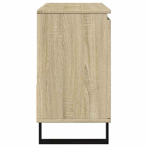 vidaXL Badschrank Sonoma-Eiche 65x33x60 cm Holzwerkstoff