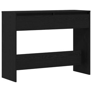 vidaXL Konsolentisch Schwarz Eichen-Optik 100 x 35 x 76,5 cm