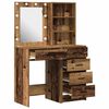 vidaXL Schminktisch 2 pcs Braun 50 x 41 x 135 cm Holzwerkstoff