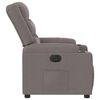 vidaXL Relaxsessel Elektrisch Taupe Stoff