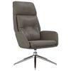 vidaXL Relaxsessel Grau Echtleder