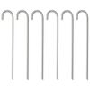 vidaXL Zeltheringe 6 Stk. 37 cm &Oslash;10 mm Verzinkter Stahl