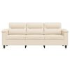 vidaXL 3-Sitzer-Sofa Beige 180 cm Mikrofasergewebe