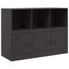vidaXL Sideboard Schwarz 99x39x73 cm Stahl
