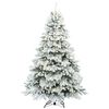 vidaXL K&uuml;nstlicher Weihnachtsbaum mit 300 LEDs Wei&szlig; 240 cm PE und PVC