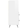 vidaXL Sideboard Hochglanz-Wei&szlig; 34,5x34x90 cm Holzwerkstoff
