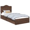 vidaXL Aufbewahrungsbett Braun Eichen-Optik 70 x 190 cm Holzwerkstoff