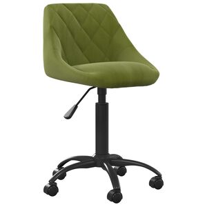 vidaXL B&uuml;rostuhl Hellgr&uuml;n Samt