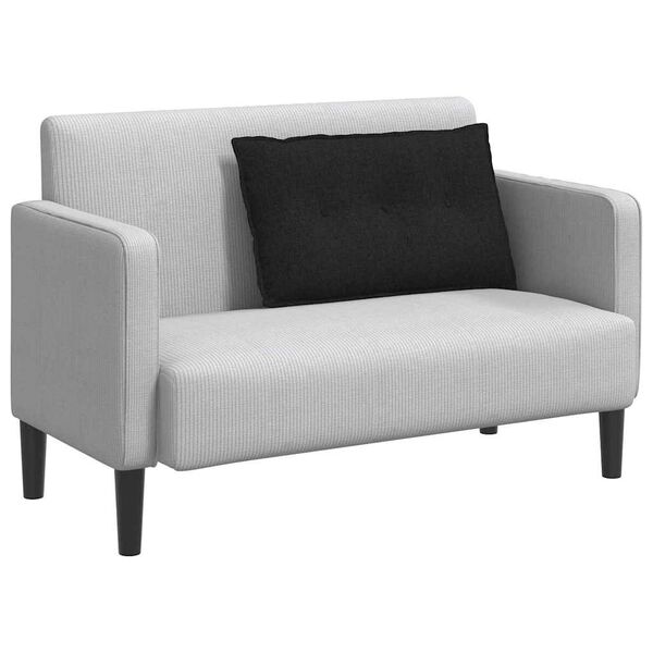 vidaXL R&uuml;ckenkissen Schwarz 80 x 19 x 50 cm Stoff