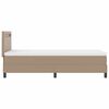 vidaXL Boxspringbett mit Matratze Cappuccino 90 x 200 cm Kunstleder