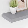 vidaXL Schweberegale 4 Stk. Grau 60x23,5x3,8cm MDF
