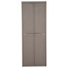 vidaXL Gartenschrank Braun 65x45x172 cm PP Holz-Optik