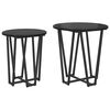 vidaXL Beistelltisch-Set 2 stk. Schwarz Eichen-Optik 50 x 50 x 50,5 cm