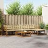 vidaXL Outdoor-Sofagarnitur mit Kissen 6 pcs Natur und Beige
