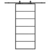 vidaXL Schiebet&uuml;r mit Beschlag Schwarz 90x205 cm ESG-Glas