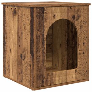 vidaXL Katzenhaus Altholz 53 x 52 x 62 cm Holzwerkstoff