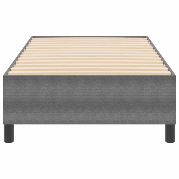 vidaXL Boxspringbett Hellgrau 100 x 200 cm Cordstoff