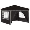 vidaXL Pop-up Partyzelt Schwarz 288 x 288 x 245 cm Oxford-Stoff
