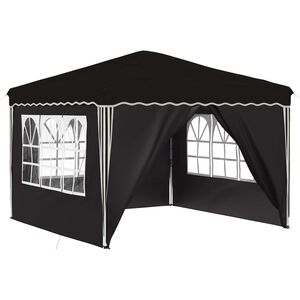 vidaXL Pop-up Partyzelt 288 x 288 x 245 cm Schwarz Oxford-Stoff