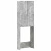 vidaXL Toilettenschrank ZWOLLE Betongrau 66 x 25,5 x 190 cm