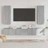vidaXL 5-tlg. TV-Schrank-Set Grau Sonoma Holzwerkstoff