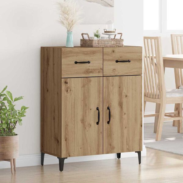 vidaXL Sideboard Artisan-Eiche 69,5 x 34 x 90 cm Holzwerkstoff