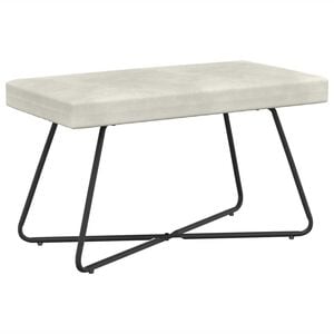 vidaXL Bank Creme 80 x 40 x 45 cm Samt