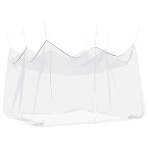 vidaXL Garten Moskitoschutznetz 220 Mesh Wei&szlig; 4 x 4 x 2,5 m Polyester