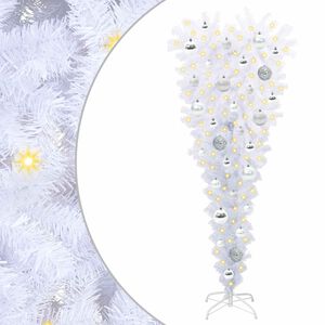 vidaXL K&uuml;nstlicher Weihnachtsbaum Wei&szlig; 120 cm PVC und Stahl