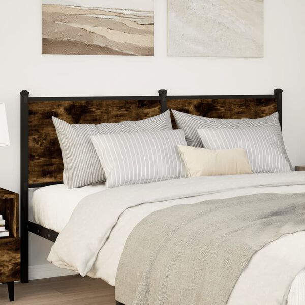 vidaXL Kopfteil R&auml;uchereiche 150 cm Holzwerkstoff und Stahl