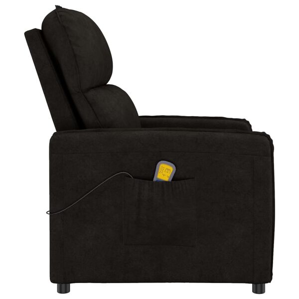 vidaXL Massagesessel Schwarz Mikrofasergewebe