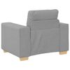 vidaXL Sofa Set Grau Stoff
