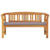 vidaXL Rosenbank Natur 157 x 46 x 82,5 cm Massivholz Akazie