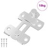vidaXL T&uuml;rverschluss 423 pcs Silber 70 x 8 mm Stahl